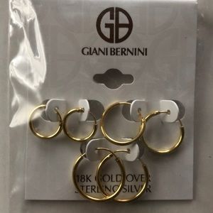 Giani Bernini 18K gold over silver earrings